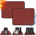 Amerbro Heat Resistant Mats for Countertop - Fireproof 16x20in Heat Resistant Mats for Air Fryer - Kitchen Countertop Protector for Air Fryer, Coffee Maker, Stand Mixer, Toaster, Oven 2PCS - Red