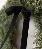 Black Velvet Ribbon 1.5'' 25 Yards for Christmas Tree, Gift Wrapping, Flower Bouquet, Wreath Decorations, Bow Making