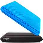 Gel Seat Cushion for Long Sitting (Thick & Extra Large), Gel Cushion for Wheelchair Soft, Gel Chair Cushion Comfy, Gel Car Seat Cushion Breathable, Gel Seat Cushion for Office Chair for Hip Pain