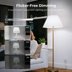 GvvooHome Dimmable Edison Bulbs, 4000K Daylight White, 6W Equivalent to 60 watt E26 LED Bulb, ST58 Vintage Light Bulbs, 600LM, 90+ CRI, E26 Base, Clear Glass, 6 Pack