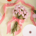 Pink Ribbon 120 Yards 1-1/2 inch Pink Satin Ribbon Stocking Stuffers for Gift Wrapping Flower Bouquet Bow Making Wedding Party Birthday Christmas Decorations