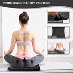 Gel Wheelchair Seat Cushion with Anti-Slip Cover, Relieve Sciatica, Back, Coccyx, Pressure Sore and Ulcer Pain, Refreshing & Ergonomic Chair Cushion,Cushion for Wheelchair Seat (Black)