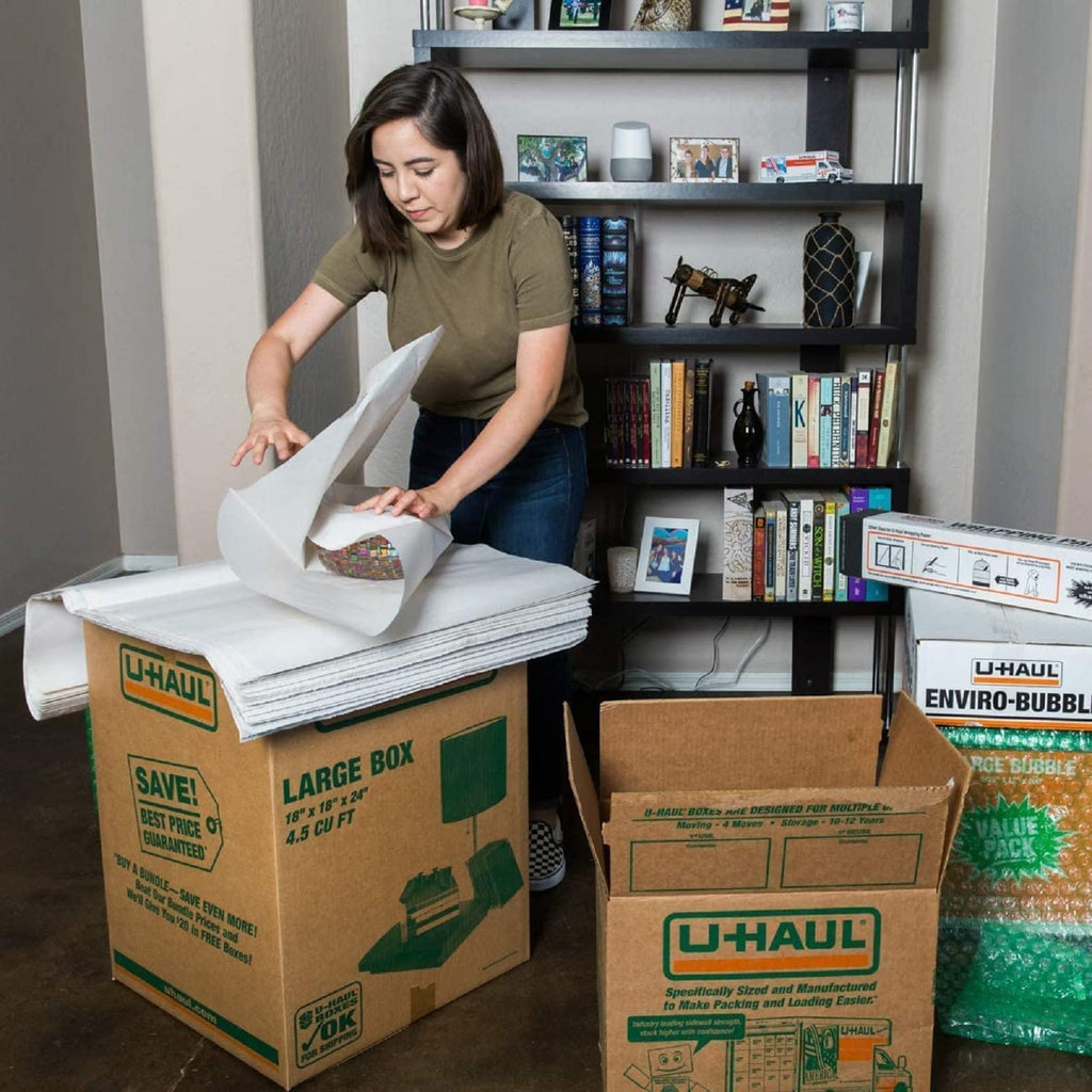 70 Sheets Newsprint Packing Paper Sheets for Moving, Shipping, Box Filler, Wrapping and Protecting Fragile Items 1.8 Lbs (26” x 15”)