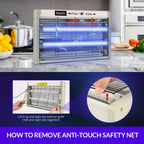 mafiti 20w Bug Zapper Fly Traps Indoor Electric Mosquito Zapper Fly Killer Gnats Fruit Trap for Home Restaurants Kitchen Garden (1-Pack)