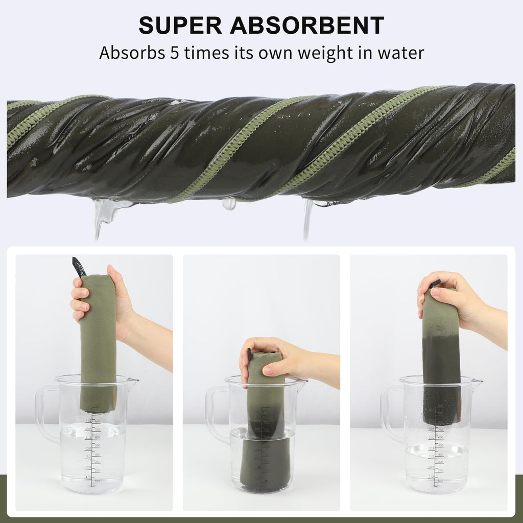 Microfiber Towel Perfect Travel & Gym & Camping Towel. Quick Dry - Super Absorbent - Ultra Compact - Lightweight. Suitable for Trip, Beach, Shower, Backpacking, Pool