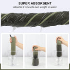 Microfiber Towel Perfect Travel & Gym & Camping Towel. Quick Dry - Super Absorbent - Ultra Compact - Lightweight. Suitable for Trip, Beach, Shower, Backpacking, Pool
