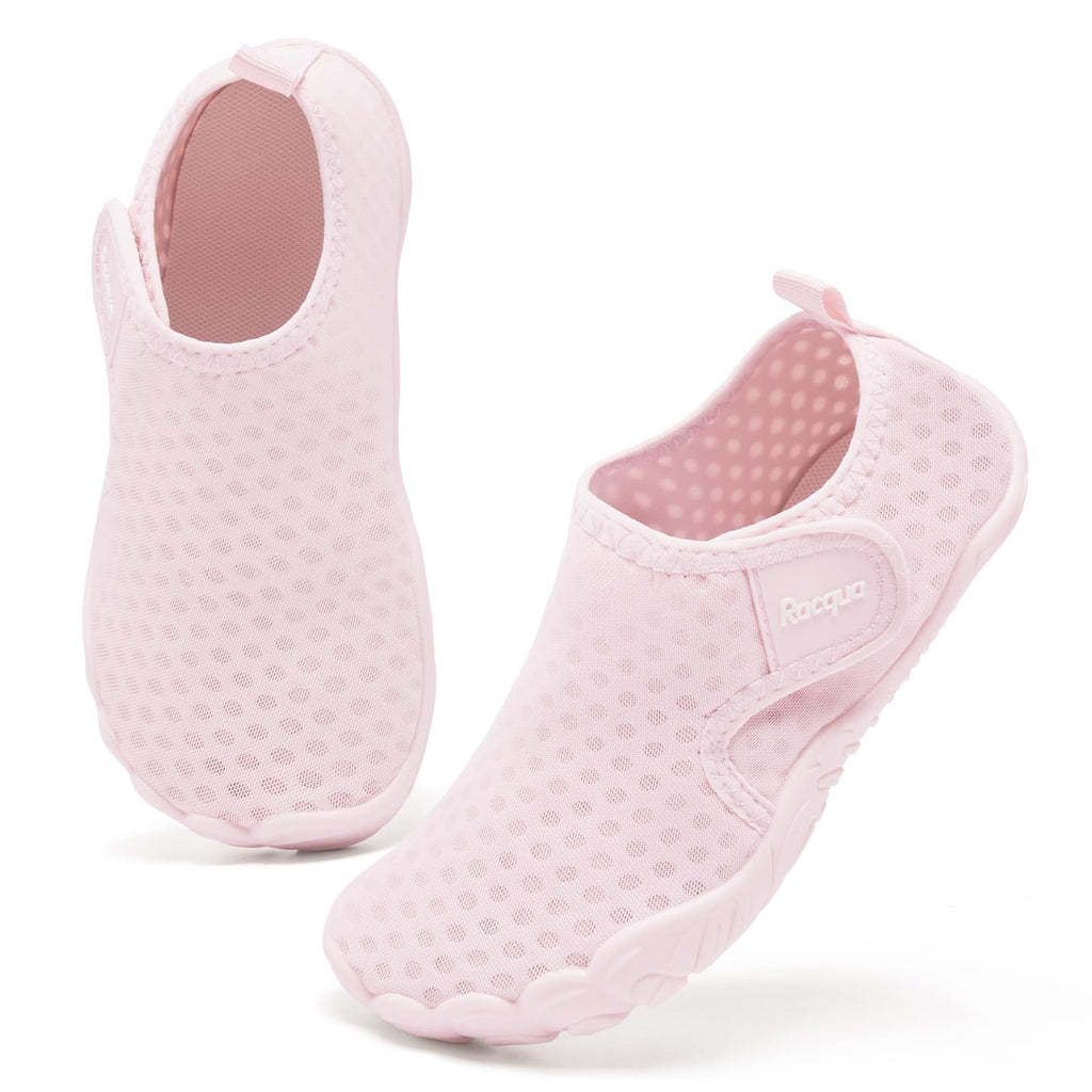 Girls Water Shoes Kids Boys Swim Aqua Quick Dry Breathable Barefoot Lightweight Non-Slip Pool Beach Outdoor Pink Big Kid 2