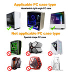 Demon Slayer Anime Stickers for PC Case,Cartoon Decor Decal for ATX Computer Skin,Waterproof Vinyl Graffiti Decal,Easy Removable (B Style.White and White)