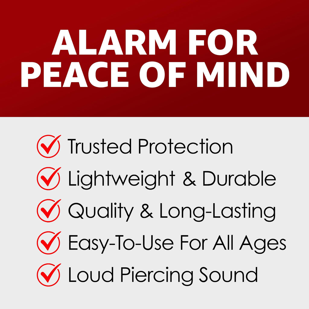 The SafeAlarm Personal Self-Defense Safety Alarm Keychain |Loud 120DB Dual Alarm Siren Heard up to 600 ft/185 Meters Away | Emergency Safety Alarm for Women, Men, Children, Elderly