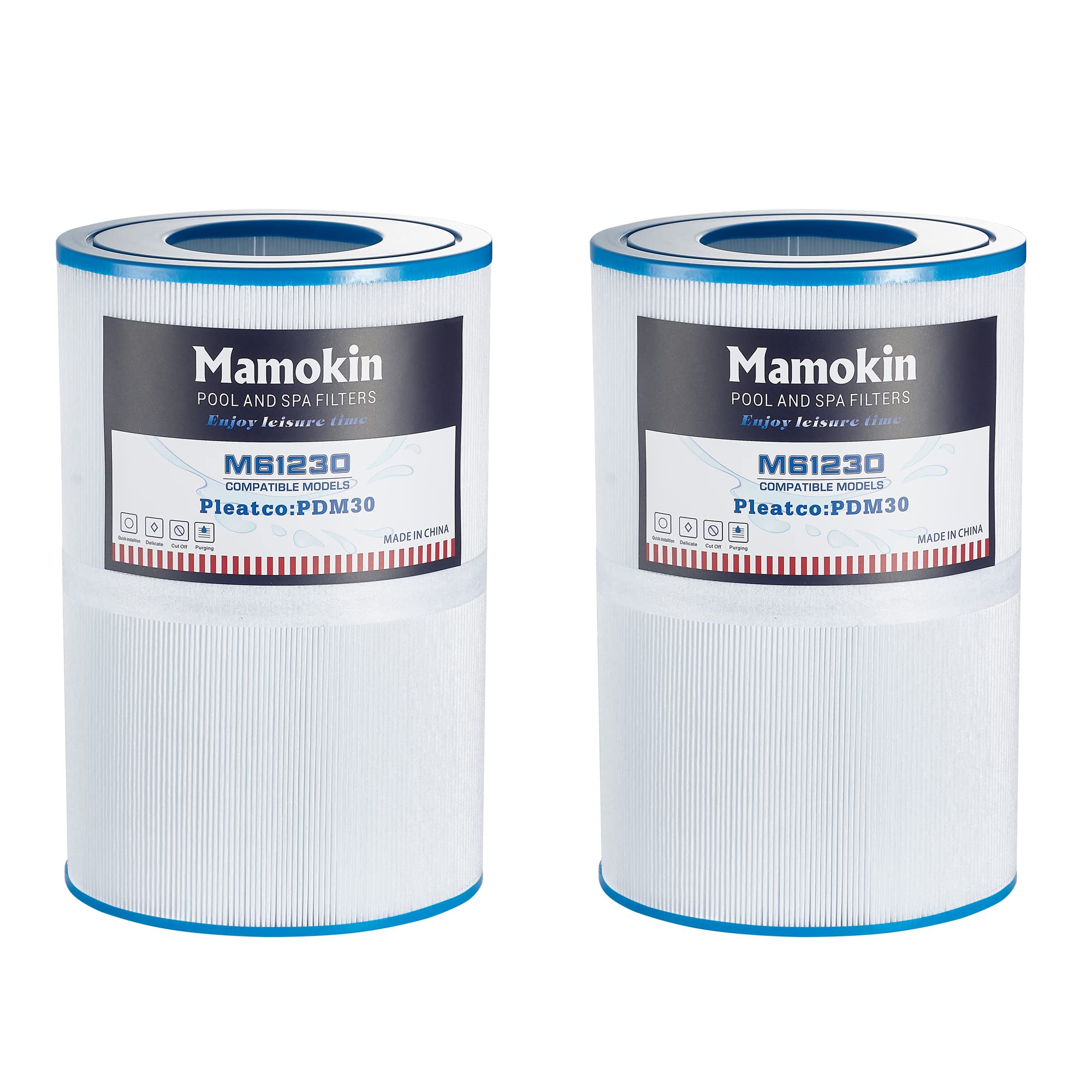 Mamokin Oval Spa Filter PDM30 Replaces Dream Maker Hot Tubs 461269, Filbur FC9940M and Odyssey, Big EZ, EZL, Crossover 730L, 730S Hot Tub Filter - 2 Pack
