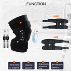 Plus-Size Decompression Knee Brace, Stable Support of The Knee, Effective Relief of ACL, Arthritis, Meniscus Tear, Tendinitis Pain, Adjustable Compression Band, Suitable for Men and Women