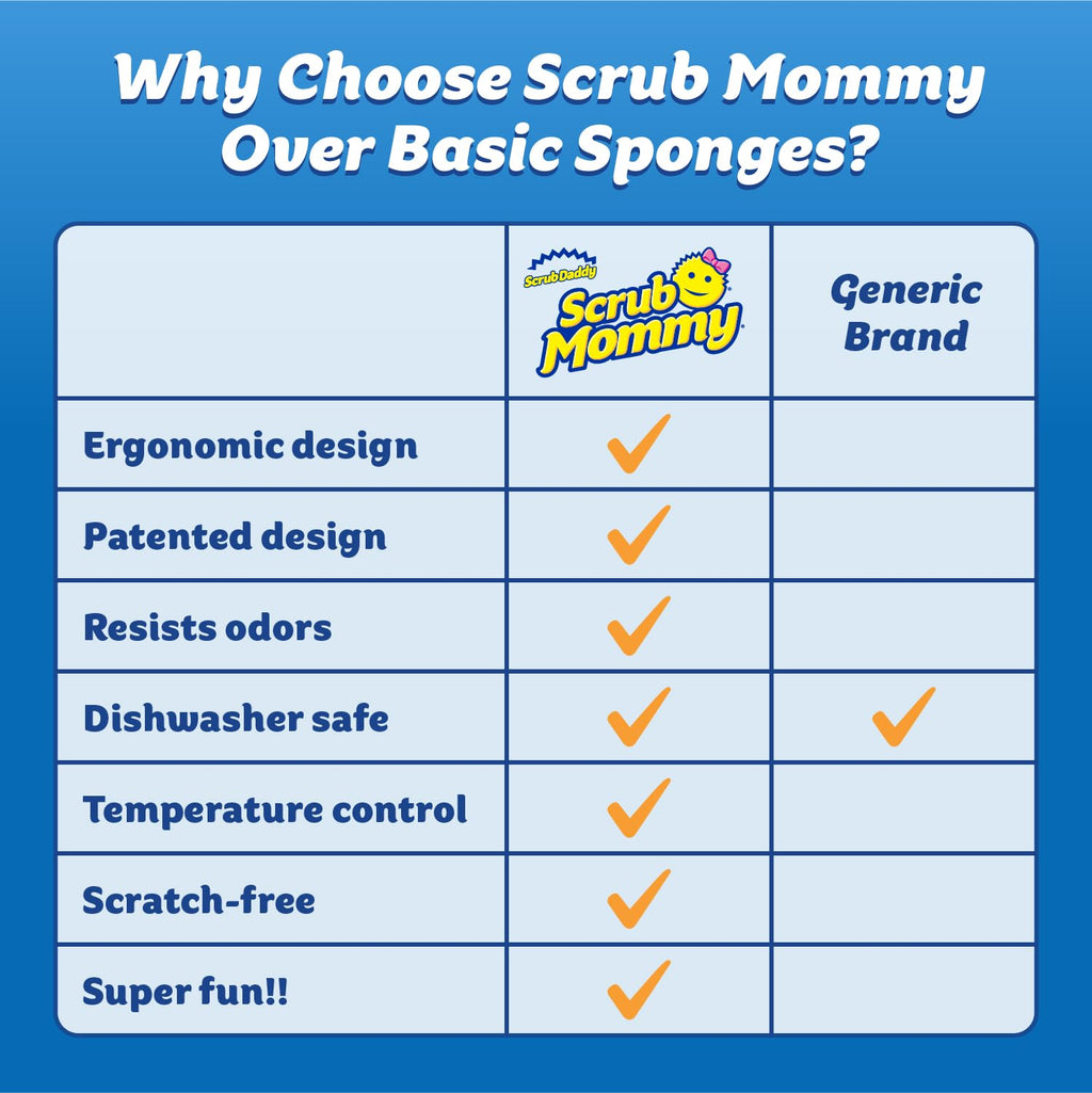 Scrub Daddy Scrub Mommy Special Edition Fall + Halloween - Scratch-Free Multipurpose Dish Sponge - BPA Free & Made with Polymer Foam - Stain & Odor Resistant Kitchen Sponge (6 Count)