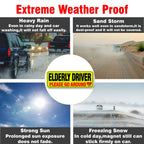 Elderly Driver Car Magnet,Elderly Driver Signs for Car,Reflective Elderly Driver Magnet for Car,Please be Patient Elderly Driver Magnet for Car