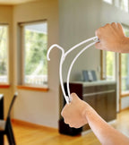 Utopia Home Plastic Hangers 50 Pack - Clothes Hanger with Hooks - Durable & Space Saving Coat Hanger - Heavy Duty White Hangers - Skirt Hangers