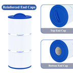 Cryspool® 07043 Filter Compatible with Caldera 75, C-7375, 1019301, 73531, PCD75N, FC-3964, 75 Sq. Ft Spa Filter Cartridge, 1 Pack