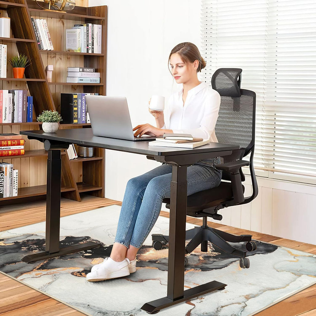 Anidaroel Office Chair Mat for Hardwood/Tile Floor, 48"x60" Desk Chair Mat for Office Gaming, Under Desk Rug for Rolling Chair, Anti-Slip Computer Chair Mat, Low-Pile Carpet Protector Rug