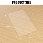 Kuyal Clear Chair Mat, Hard Floor Use, 48" x 32" Transparent Office Home Floor Protector mat Chairmats (48" x 32" Rectangle)