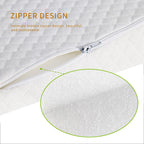 BOVFUN 5 Inch Wedge Pillow for Adults,Large Body Support Sponge Triangle Incline Cushion to Elevate Upper Body,Therapeutic Wedge Pillow for Sleeping Acid Reflux,5" High, 26" Wide,White