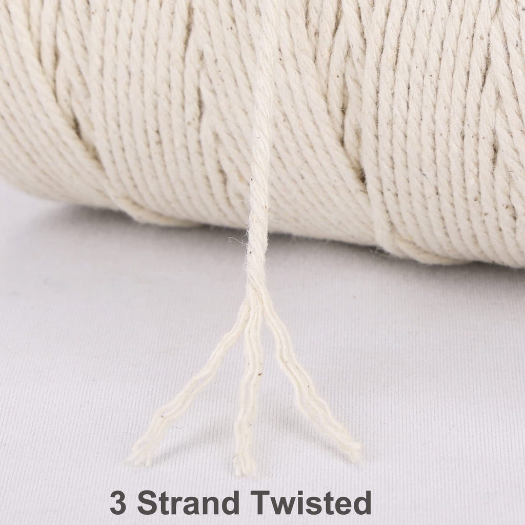 XKDOUS 476ft Butchers Cooking Twine, 100% Cotton Kitchen Twine String, 2mm Cotton Twine for Roasting, Trussing Poultry, Baking & Crafting