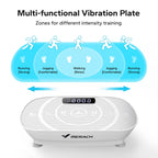 MERACH Vibration Plate Exercise Machine,Whole Body Workout Power Vibrate Fitness Platform Vibration Plate for Lymphatic Drainage,Motor Speed Control , Weight Loss & Shaping (Grey)