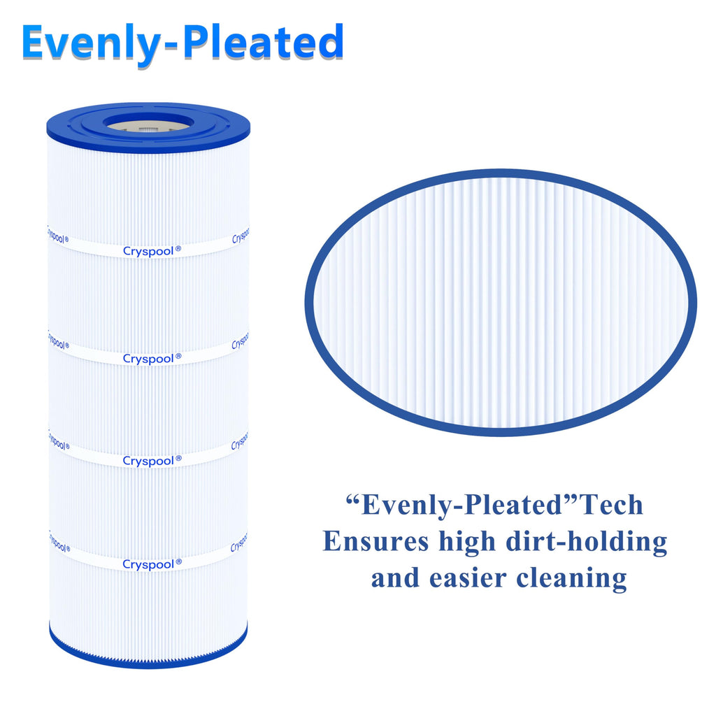 Cryspool® 08056 Filter Compatible with Jandy CS150, X-Stream CC1500, CCX1500RE, Pro Clean 150, PWWCT150, R0462300, PJANCS150, C-8414, FC-1287, 150 Sq. Ft Pool Filter Cartridge, 1 Pack
