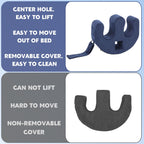 MABOZOO Patient Turning Device with Handle Hole, U-Shaped Velvet Turning Pillow Bedridden Nursing Pillow, Helping The Elderly Turn Over Pillow for The Elderly, Paralyzed, Disabled, Bedridden Patient