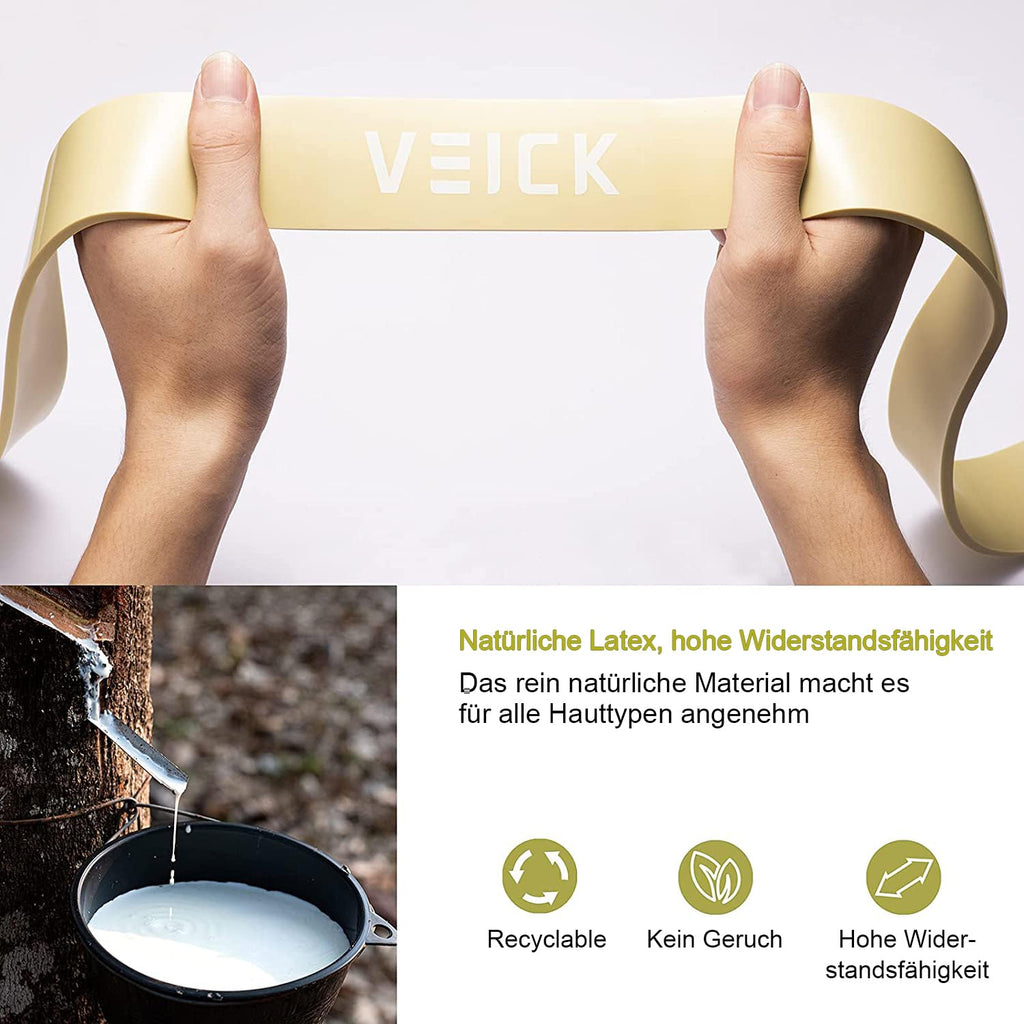 VEICK Resistance Bands for Working Out, Exercise, Workout Bands, Pull Up Assistance Bands, Long Heavy Stretch Bands Set for Men and Women, Power Weight Gym at Home Fitness Equipment