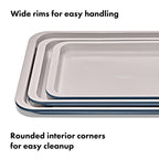 OXO Good Grips Non-Stick Pro Ceramic Coated Metal Bakeware 3-Piece Sheet Pan Set – Storm Blue
