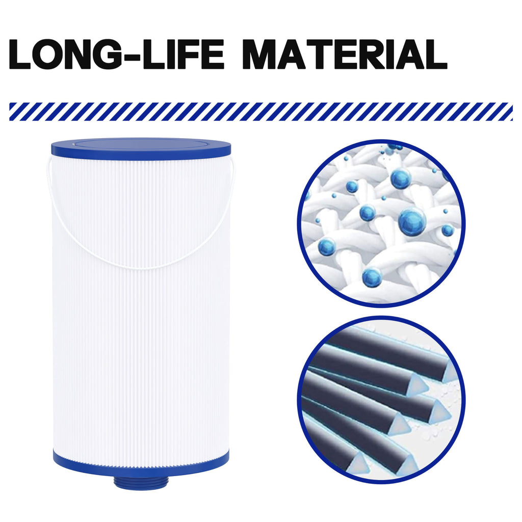 Wowreed Spa Filter Compatible with FC-2402, 303279, Free Flow, AquaTerra, Fantasy Hot Tub Filter, 1 1/2" Finer Thread, 2 Pack