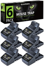 Mouse Traps Indoor Small Size (6 Pack) Catch Mice, and Voles Fast with These Simple to Bait, Safe to Set, Non Electric Rodent Trap for Home, Yard, and Barn (Six Mouse Traps)