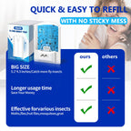 OSVDO 2-Pack Indoor Flying Insect Traps with 8 Refills, UV Light Bug Catcher for Flies, Gnats, Moths, 30-Day Sticky Pads, Silent Fly Catcher for Home