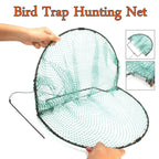 Pigeon Bird Trap,Large Spring Domestic Humane Live Bird Traps Net for Birds Pigeons Sparrow Quail Hunting Cage Traps Tools Humane Live Trap Mesh (D)