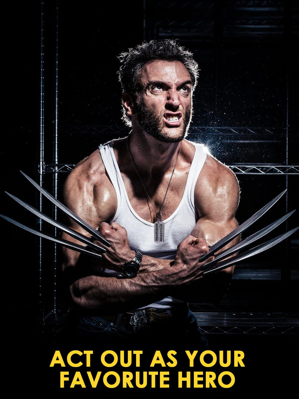 Claws for Wolverine Cosplay Costume: Halloween Accessories - Plastic Anti-Break Claws (2 Claws)