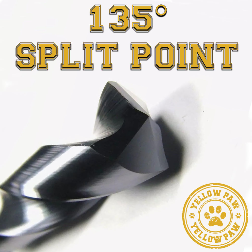 5/8 Inch Drill Bit for Metal - Industrial Grade M35 Cobalt Titanium Aluminum Nitrite - 5/8" Diameter & Total Length of 6" with Working Length of 3" Easily Drill Into Metal, Steel, & Aluminum