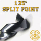 5/8 Inch Drill Bit for Metal - Industrial Grade M35 Cobalt Titanium Aluminum Nitrite - 5/8" Diameter & Total Length of 6" with Working Length of 3" Easily Drill Into Metal, Steel, & Aluminum