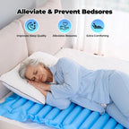 Careboda Alternating Air Pressure Mattress Pad, Bed Sore Prevention Solution, Mattress Topper with 10-Level Pump, Waterproof Pressure Relief Ulcer Cushion Pad for Bed Sores for Hospital and Home