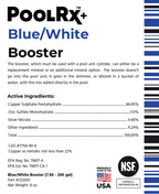Pool RX 332001 PoolRX+ Booster Blue Swimming Pool Algaecide, Single Unit