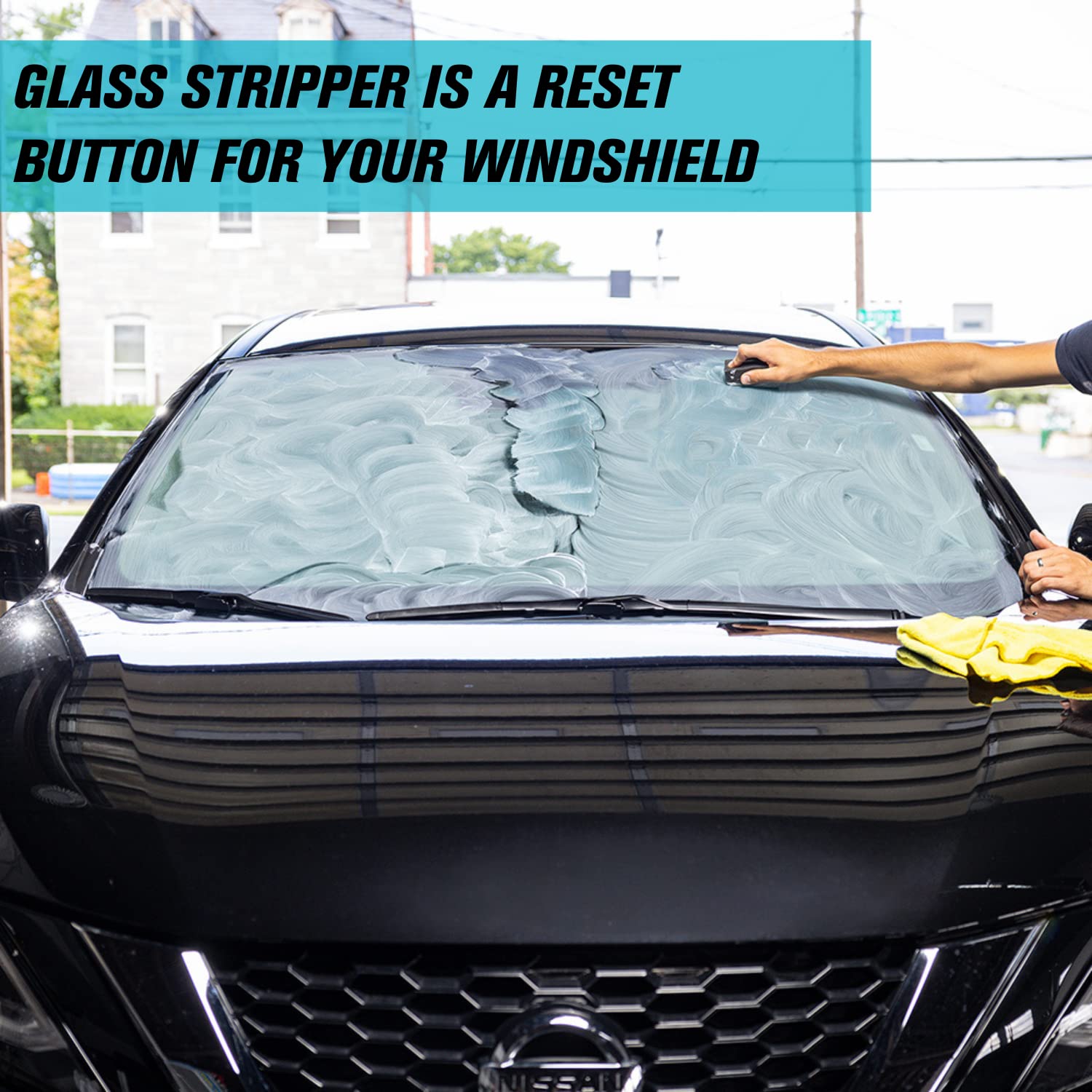 Invisible Glass 91411-6PK Glass Stripper – Hard Water Spot Remover – Strips Coatings, Waxes, Oils & Road Film – Preps Windshields for Rain Repellent & Ceramic Coating – 4 Fl Oz (Pack of 6)