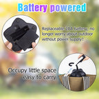 4 Pack Fly Fans for Tables, Fly Repellent Fan for Outdoor Indoor, Table Fans to Keep Flies Away with Holographic Blades for Picnic