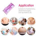 D. Cozy Hysterectomy Pillow Tummy Tuck Seatbelt Pillows with Pocket for Ice Pack Post Abdominal Surgery Comfort Cushion Belly Incision Recovery Gifts Women Patients Lavender