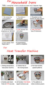 Christmas Iron on Transfers Patches, 8 Sheets Winter Iron on Patches for Clothing Halloween Heat Transfer Vinyl Cute Snowflake Nightmare Iron on Decals for T-Shirts Clothing Backpack DIY Decorations