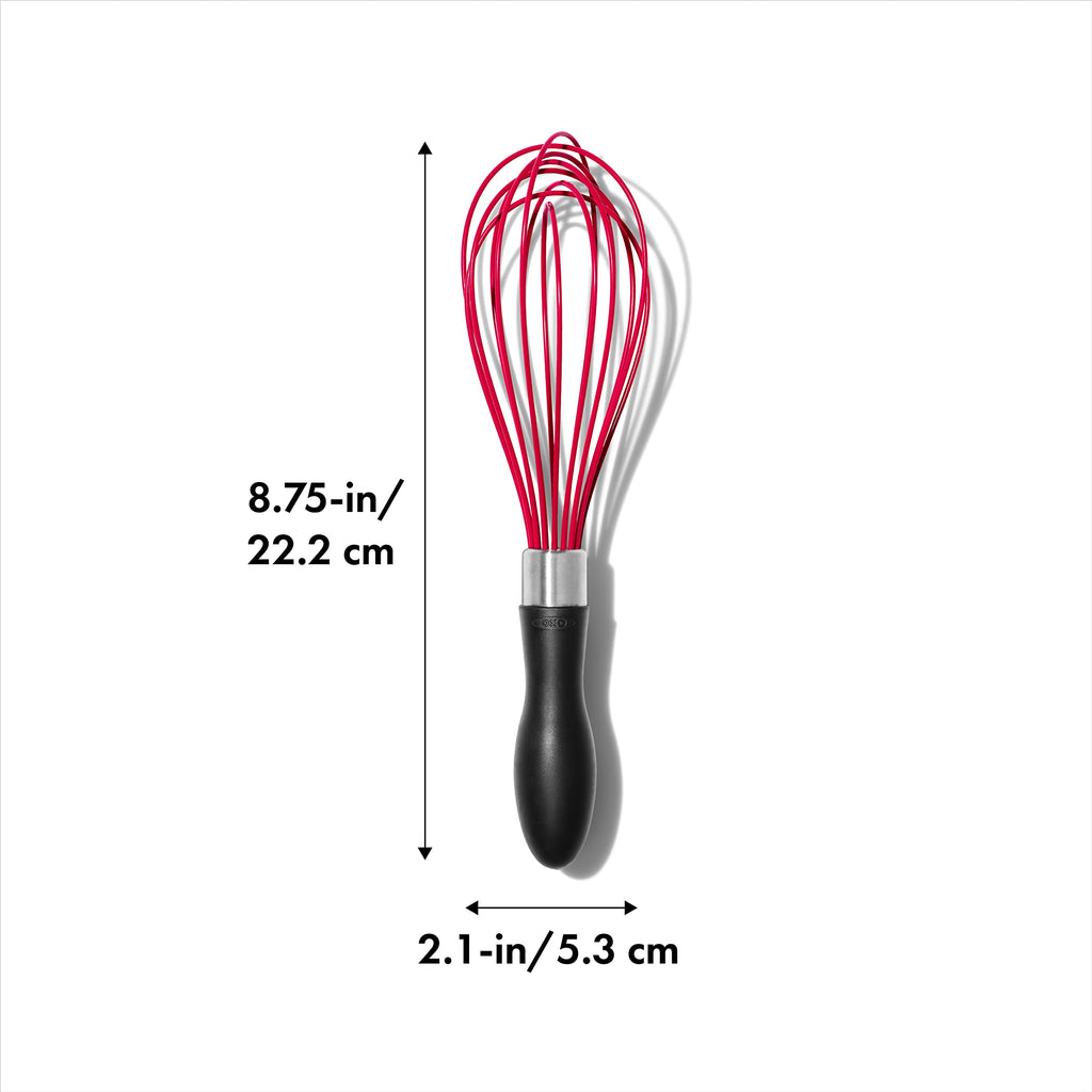 OXO Good Grips 9-Inch Silicone Whisk - Red