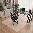 Clear Chair Mat for Hardwood Floors, 48" x 36" PVC Office Floor Protector, Heavy Duty Anti-Slip Mat for Rolling Chairs, Easy to Clean, for Home, Office, Gaming