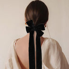 Keypan Black Velvet Ribbon for Gift Wrapping - 1 1/2 inch Wide Handmade Fringe Fabric Ribbon for Christmas Decorations, Baby Shower, Flower Bouquet