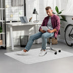 Blvornl Office Chair Mat for Hardwood Floor, 45"x 53" Desk Computer Chair Mat for Hard Wood and Tile Floor, Large Anti-Slip Hard Floor Protector Rolling Chair Mat, PVC Mat Desk Rug for Office Home