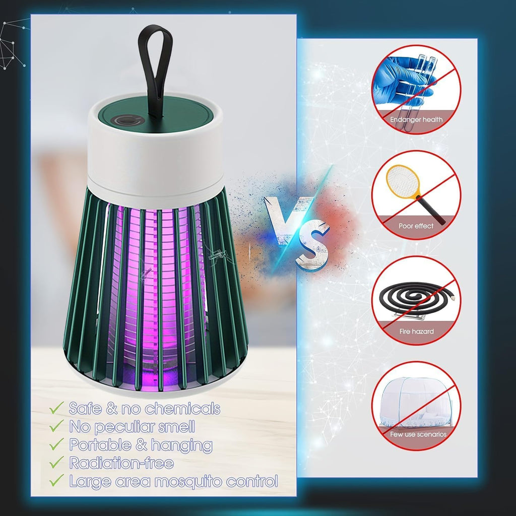 2/3Pcs Mozz Guard 𝑴osquito 𝒁apper 2024, New Generation Portable Cordless Mozzguard 2.0,USB Charing and Low Noise, Suitable for Indoor, Home Garden, Camping (3pcs)