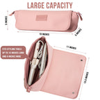 BAREFOOT CARIBOU Hair Tools Travel Bag and Heat Resistant Mat for Flat Irons, Straighteners, Curling Iron, and Haircare Accessories, 2-in-1 design, with Interior Pockets, Portable Organizer (Dune)