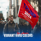 Trump Flag 2024 With Pole, 3X5 Ft Make America Great Again Flag, Trump Was Right Patriotic Flag, UV & Fade Resistant, Portable Flagpole Included, 2 Brass Grommets