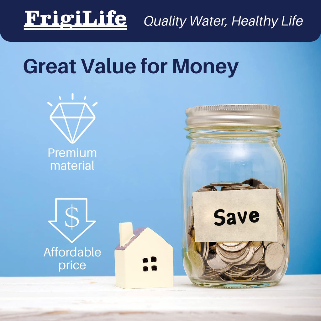 FrigiLife Refrigerator Water Filter Compatible with Frigidaire EPTWFU01, EWF02, Pure Source Ultra II, 3PACK