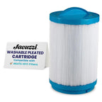 Hot Tub Things Spa Filter Cartridge 40 Sq Ft - Replacement Filter Part# 6473-157J for J-400 & J-500 Series, Dual-Stage Filtration, Spa Water Cleaner, Washable Pleated Cartridge, Easy Installation
